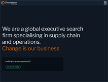 Tablet Screenshot of chameleon-international.com